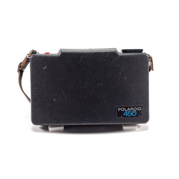 Instax Wide ready Polaroid 450 Land Camera with lightmeter adapter (works with Polastax film holders).
