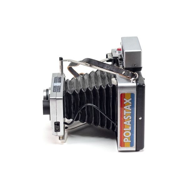 Instax Wide ready Polaroid 250 Land Camera with lightmeter adapter (works with Polastax film holders).
