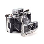 Instax Wide ready Polaroid 250 Land Camera with lightmeter adapter (works with Polastax film holders).