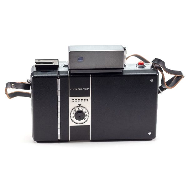 Instax Wide ready Polaroid 450 Land Camera with lightmeter adapter (works with Polastax film holders).