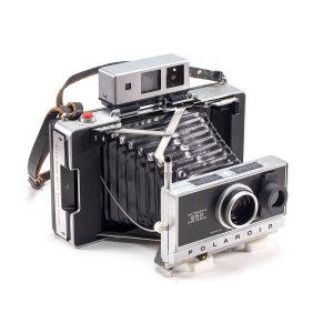 Instax Wide ready Polaroid 250 Land Camera with lightmeter adapter (works with Polastax film holders).
