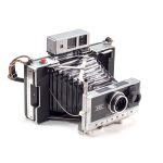Instax Wide ready Polaroid 250 Land Camera with lightmeter adapter (works with Polastax film holders).