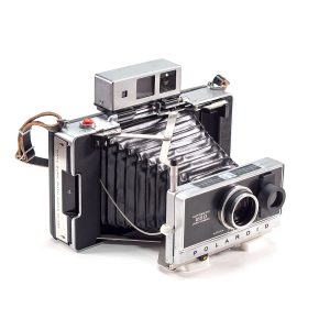 Instax Wide ready Polaroid 250 Land Camera with lightmeter adapter (works with Polastax film holders).