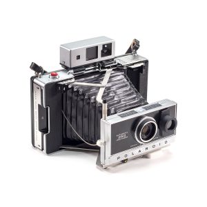 Instax Wide ready Polaroid 250 Land Camera with lightmeter adapter (works with Polastax film holders).