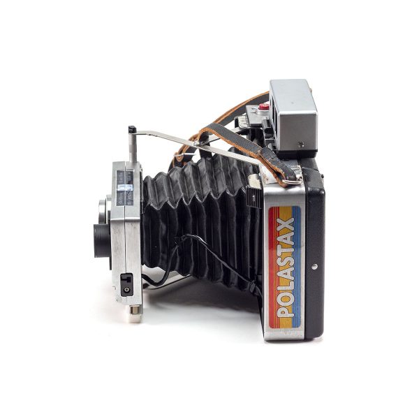 Instax Wide ready Polaroid 250 Land Camera with lightmeter adapter (works with Polastax film holders).