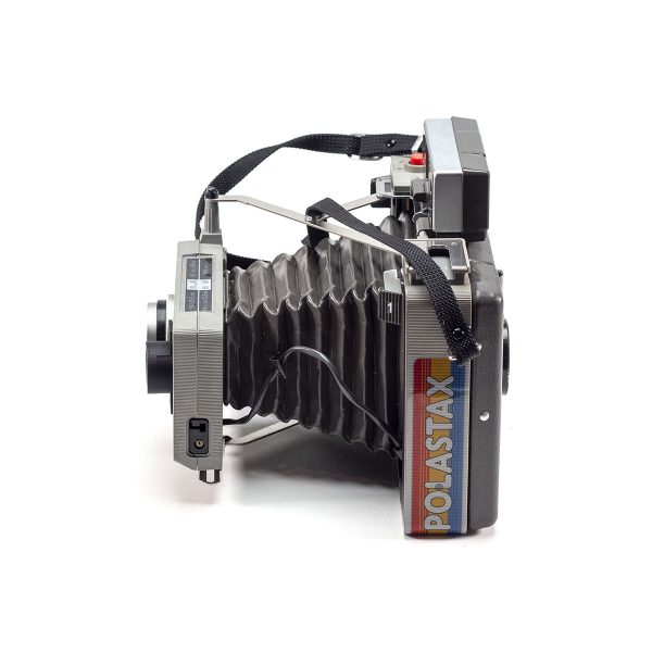Instax Wide ready Polaroid 440 Land Camera with lightmeter adapter (works with Polastax film holders).