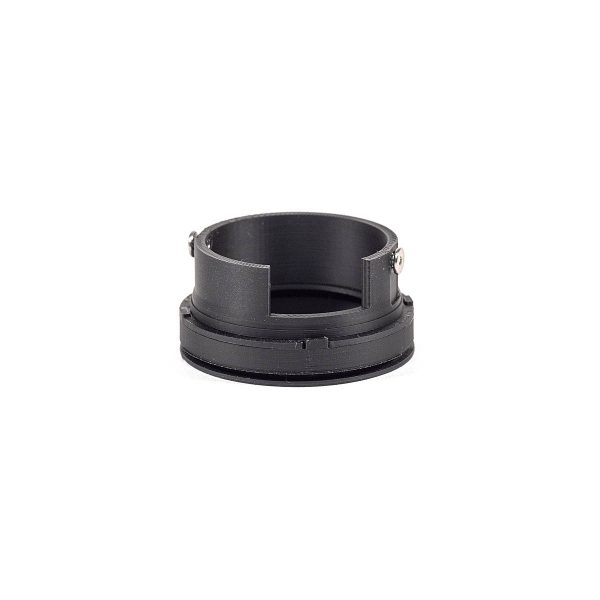 Drop in 40.5mm filter push-on adapter for Polaroid pack film cameras with metal lens rings.
