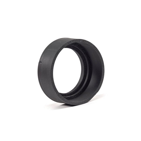 Lens hood for Polaroid Land Cameras that attaches to the Polastax 40.5mm drop in filter adapter.