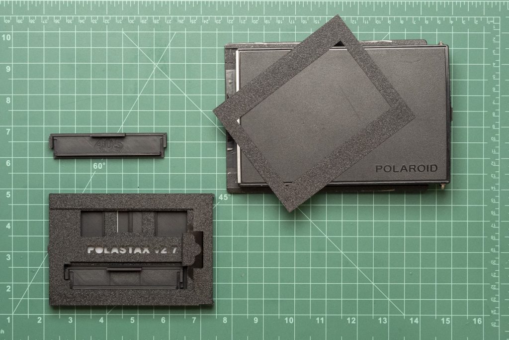 Demo of how to use Instax Wide in a Polaroid 405 Large Format film back.