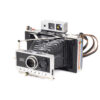 Instax Wide ready Polaroid 250 Land Camera with lightmeter adapter (works with Polastax film holders).