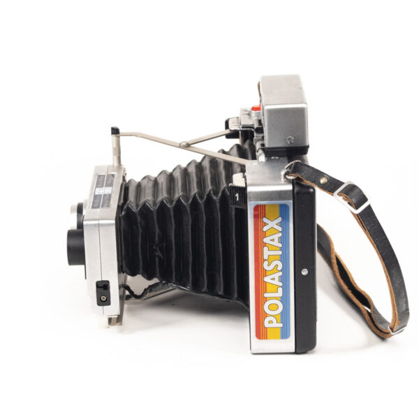 Instax Wide ready Polaroid 250 Land Camera with lightmeter adapter (works with Polastax film holders).