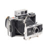 Instax Wide ready Polaroid 250 shutter in 450 Land Camera body with lightmeter adapter (works with Polastax film holders).