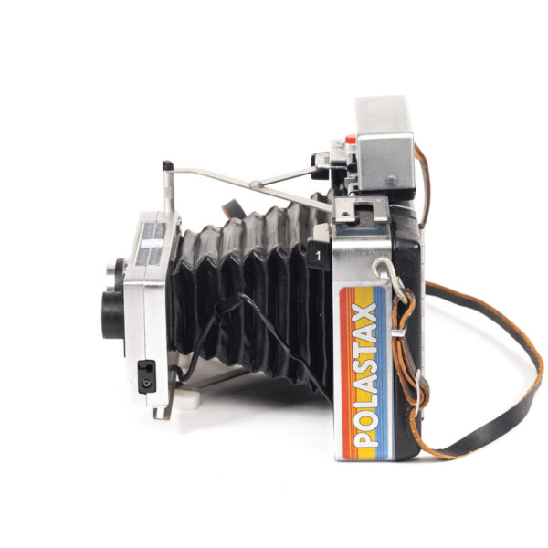 Instax Wide ready Polaroid 250 shutter in 450 Land Camera body with lightmeter adapter (works with Polastax film holders).