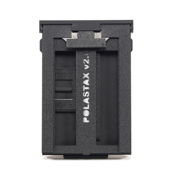 The Polastax Instax Wide Film Holder lets you Use Instax Wide instant film in a Polaroid pack film camera.