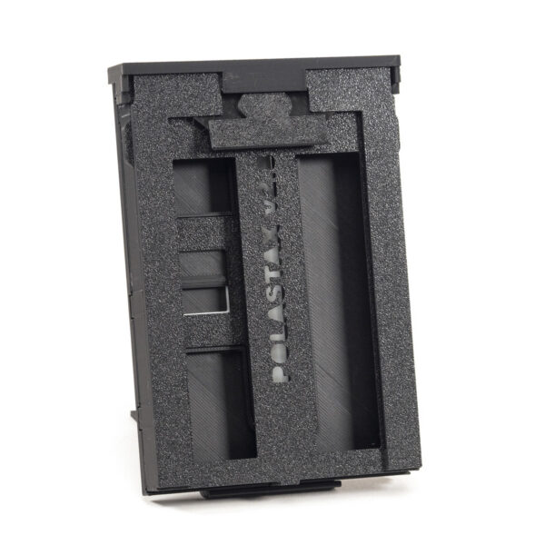 The Polastax Instax Wide Film Holder lets you Use Instax Wide instant film in a Polaroid pack film camera.
